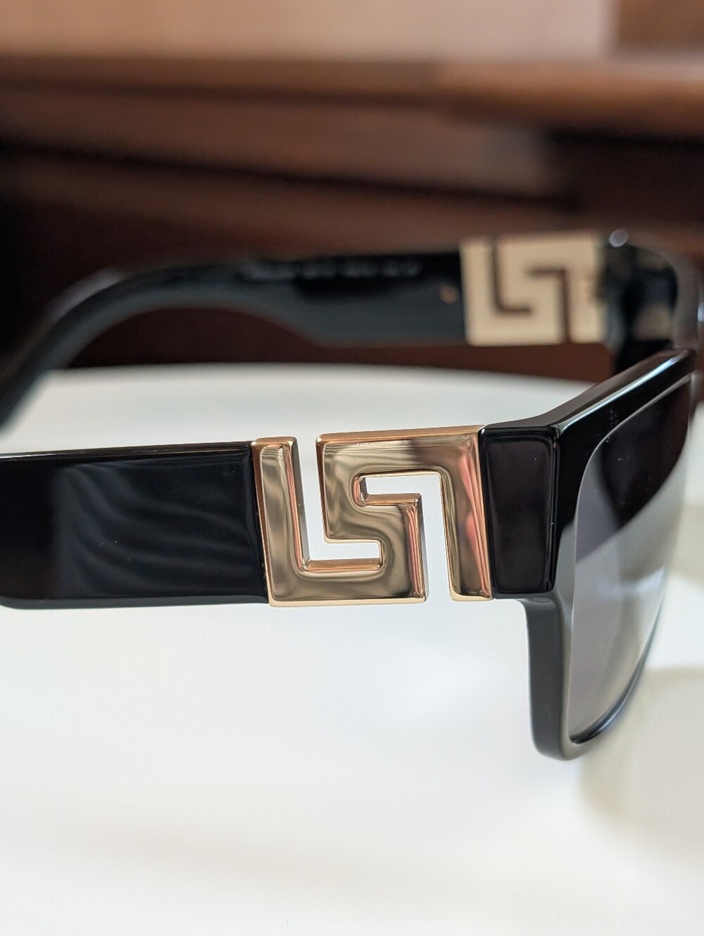 Versace Black And Gold Sunglasses - Picture 5 of 12